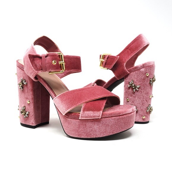 Sam Edelman Shoes - Circus Sam Edelman Morgan Velvet Embellished Heels